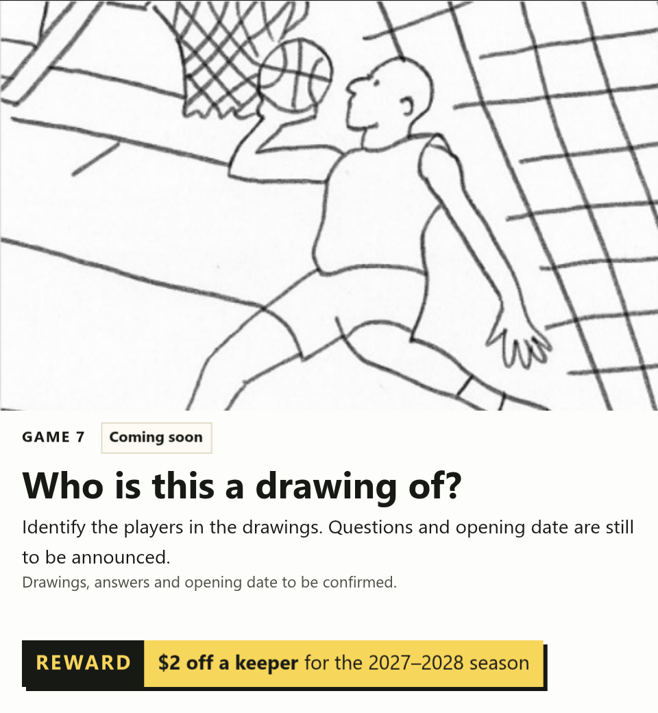 Who is this a drawing of? competition poster