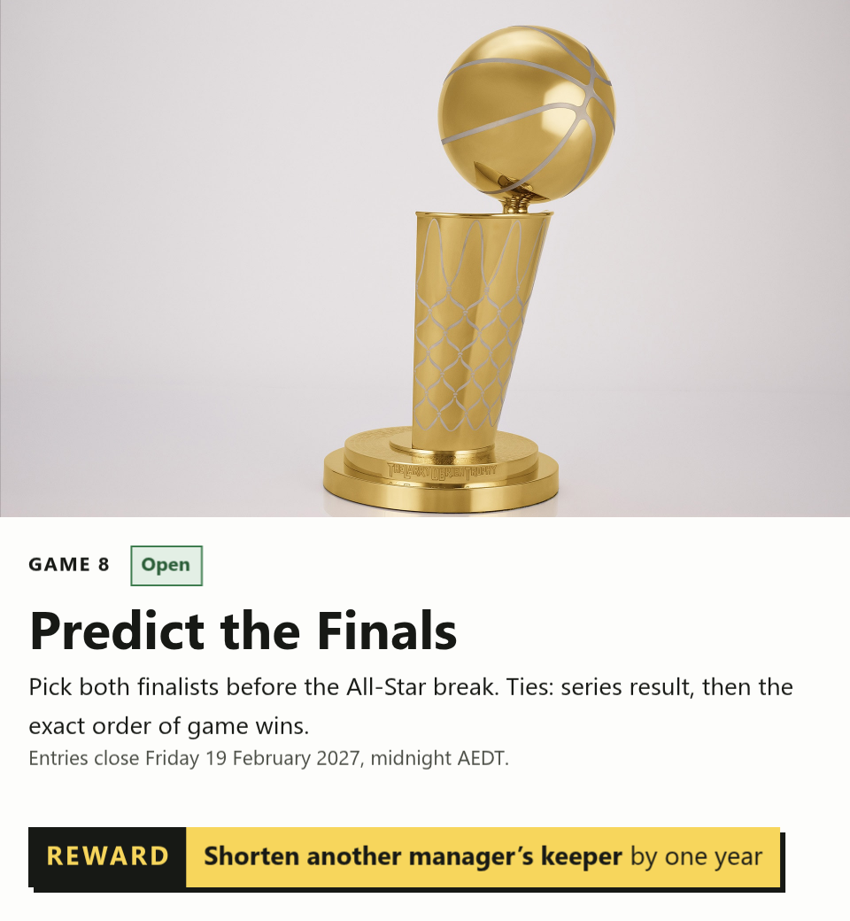 Predict the Finals competition poster